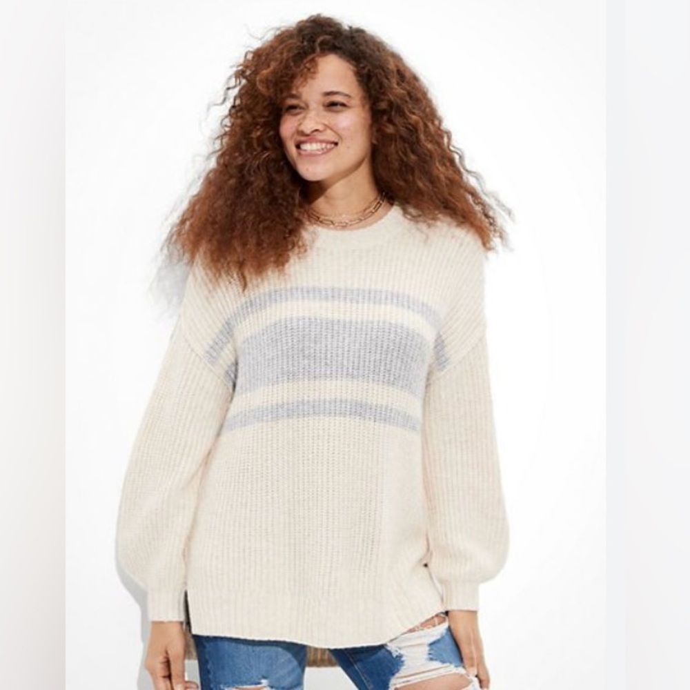 American Eagle Womens Oversized Dreamspun Crew Neck Sweater
